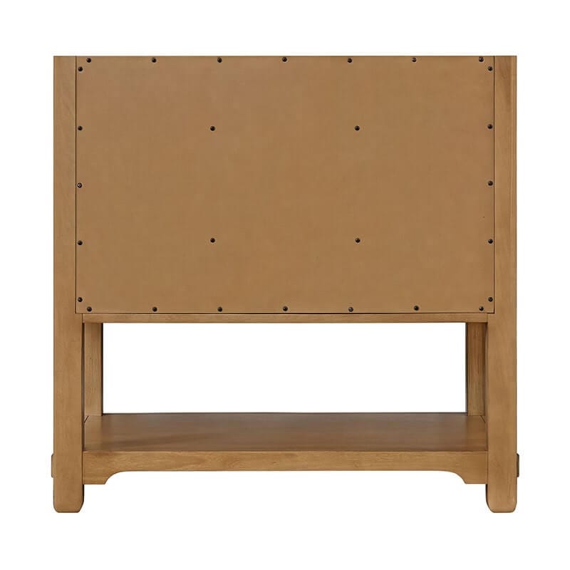 James Martin Malibu 36 Inch Single Vanity Amber Birch Back View