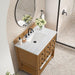 James Martin Malibu 36" Single Vanity Amber Birch With Arctic Fall Top