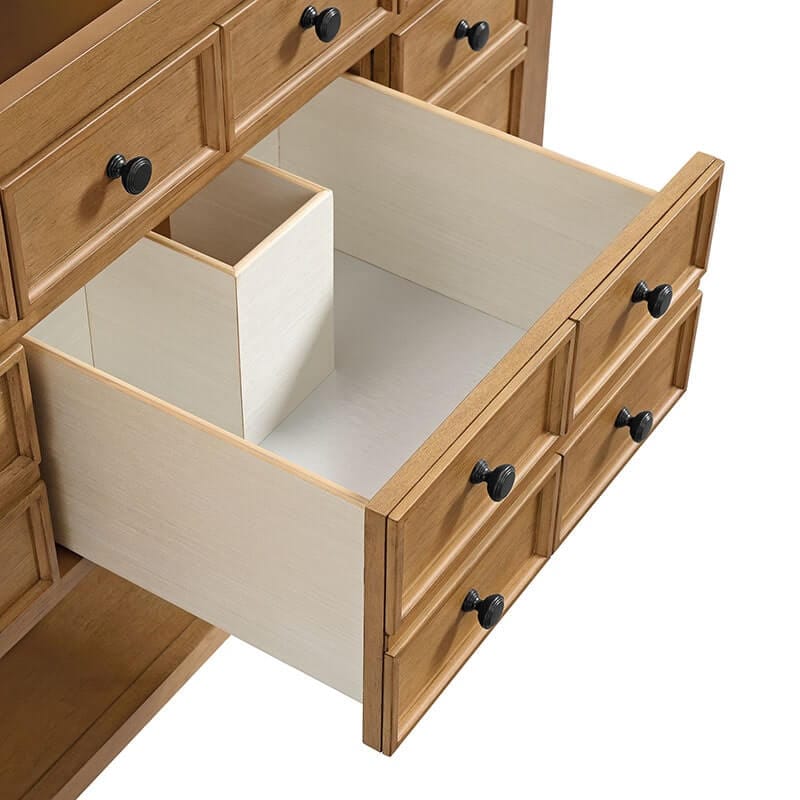 James Martin Malibu 48 Inch Single Vanity Amber Birch Open Drawer