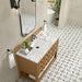 James Martin Malibu 48 Inch Single Vanity With Carrara White Marble Top