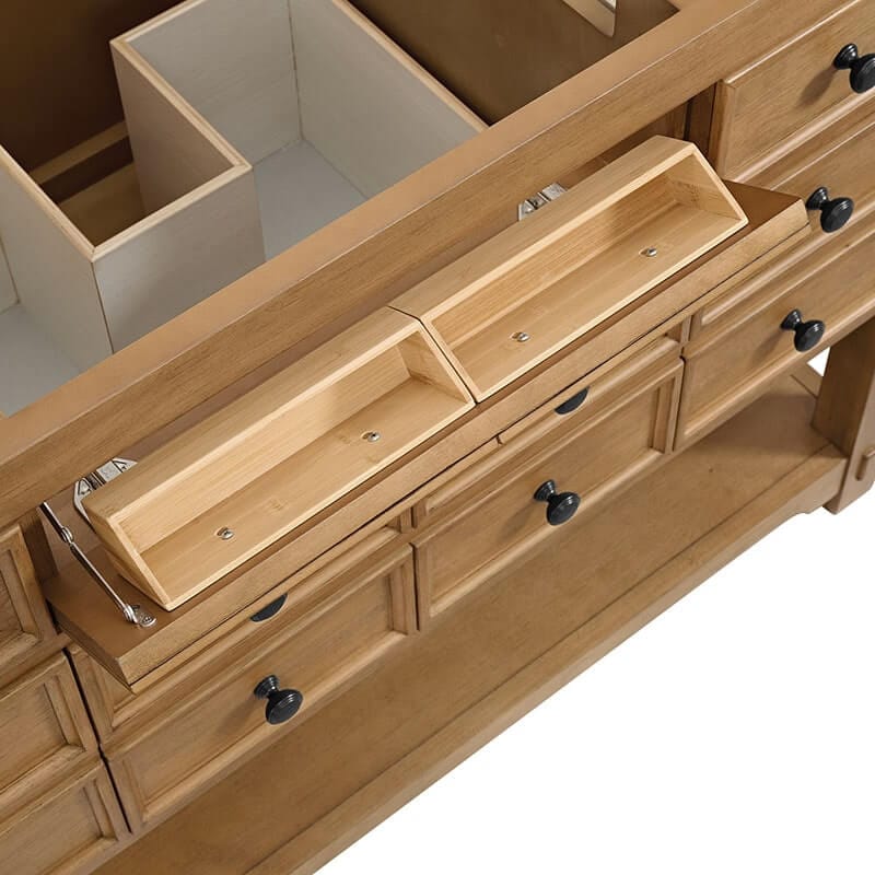 James Martin Malibu 48" Single Vanity Amber Birch Tip Out Drawer