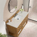 James Martin Malibu 60 Inch Single Vanity in Amber Birch With Siberian Silestone Top