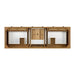 James Martin Malibu 72 Inch Double Vanity Amber Birch Top View