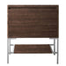 James Martin Mantova 31.5" Single Vanity in Mid Century Walnut With Brushed Nickel Base Cabinet Only