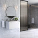 James Martin Mantova 35.4" Single Vanity Without Base Glossy White Corner View