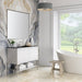 James Martin Mantova 47.3" Single Vanity Glossy White Corner View