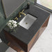 James Martin Marcello 36 Inch Single Vanity Charcoal Soapstone Silestone Top