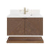 James Martin Marcello 36 Inch Single Vanity Single Hole Faucet White Zeus Silestone Top & Backsplash