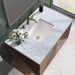 James Martin Marcello 36" Single Vanity Carrara White Marble Top