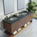 James Martin Marcello 72 Inch Single Vanity Chestnut Charcoal Soapstone Silestone Top