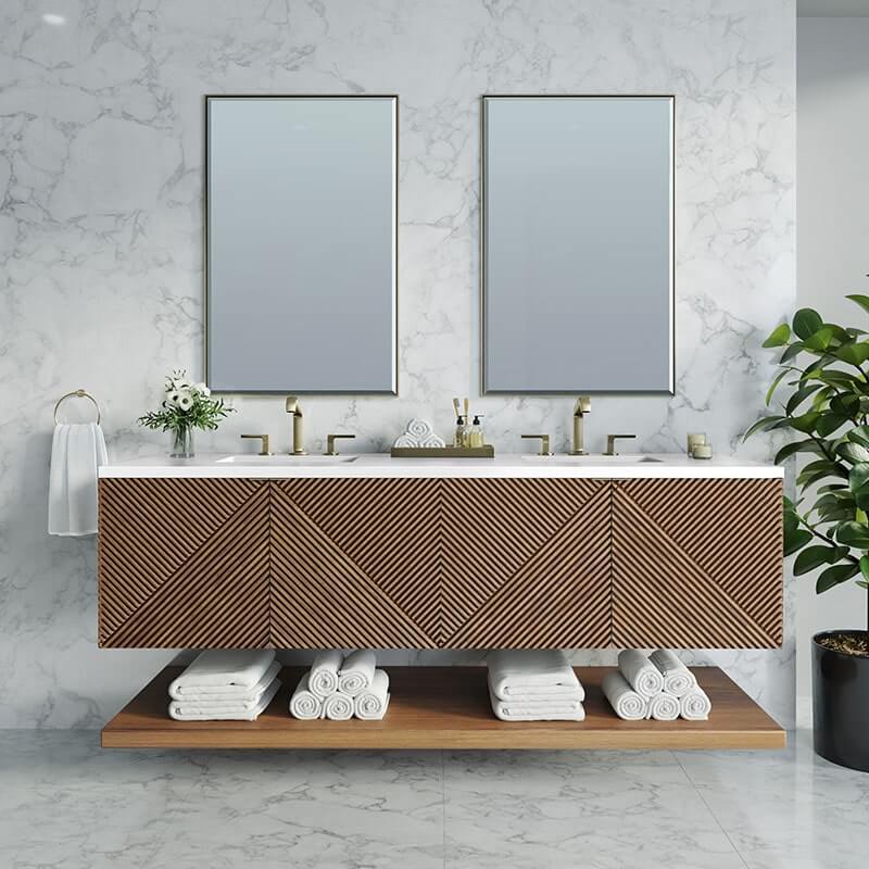 James Martin Marcello 72 Single Vanity Chestnut Front View