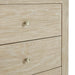 James Martin Marigot 48" Single Vanity in Sunwashed Oak Champagne Brass Knobs