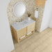 James Martin Marigot 48" Single Vanity in Sunwashed Oak With Arctic Fall Solid Surface Top