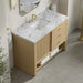 James Martin Marigot 48" Single Vanity in Sunwashed Oak With Carrara White Marble Top