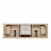 James Martin Marigot 72" Double Vanity in Sunwashed Oak Top View
