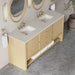 James Martin Marigot 72" Double Vanity in Sunwashed Oak With Siberian Silestone Top
