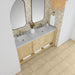 James Martin Marigot 72" Double Vanity in Sunwashed Oak With Victorian Silver Silestone Top
