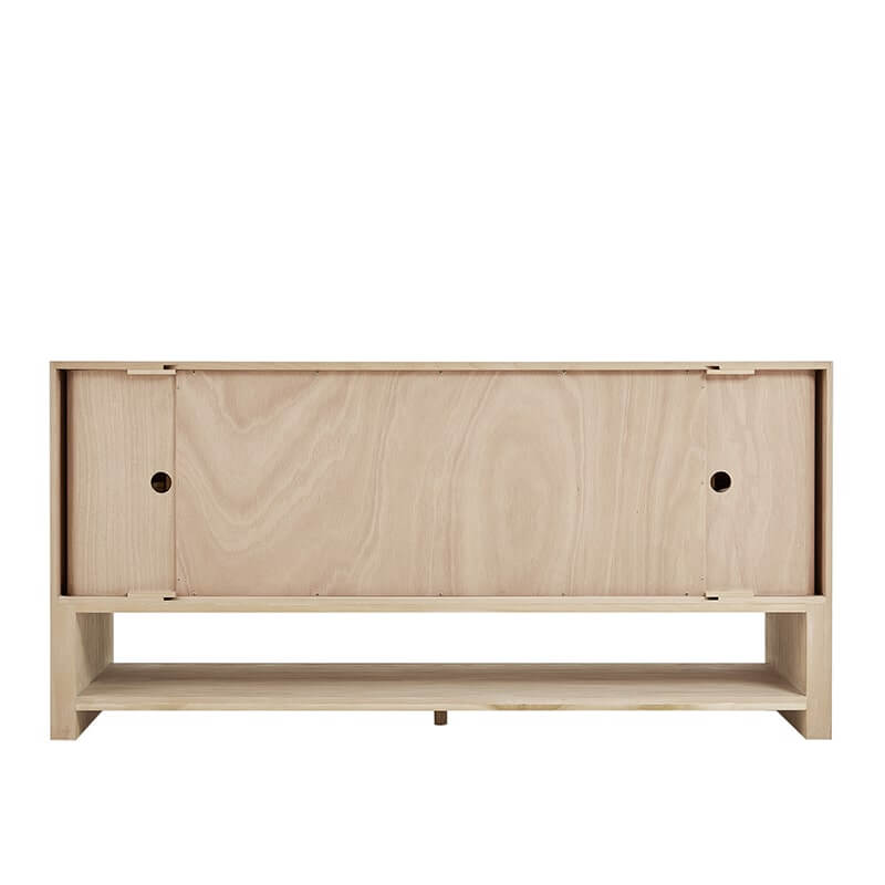 James Martin Marigot 72 Inch Double Vanity in Sunwashed Oak Back View