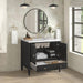 James Martin Myrrin 36 Inch Single Carbon Oak Corner View