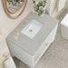 James Martin Myrrin 36" Inch Single Vanity Bright White Eternal Serena Silestone Top