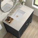 James Martin Myrrin 36" Single Vanity in Carbon Oak With Siberian Silestone Top