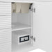 James Martin Myrrin 48 Inch Single Vanity Bright White Electric Outlet