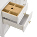 James Martin Myrrin 48 Single Vanity Bright White Bamboo Organizer Included
