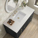 James Martin Myrrin 48" Single Vanity Carbon Oak Lime Delight Silestone Top