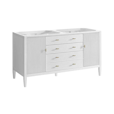 James Martin Myrrin 60 Double Vanity Bright White Cabinet