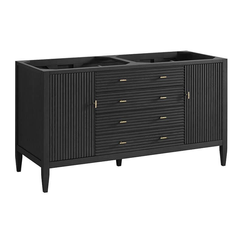 James Martin Myrrin 60" Double Vanity Carbon Oak Cabinet