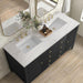James Martin Myrrin 60" Double Vanity Carbon Oak Ethereal Noctis Top
