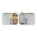 James Martin Myrrin 60 Inch Double Vanity Bright White Top View