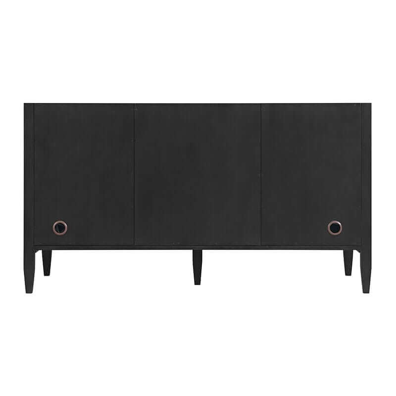 James Martin Myrrin 60 Inch Double Vanity Carbon Oak Back View