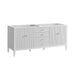 James Martin Myrrin 72" Double Vanity Bright White Cabinet