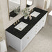 James Martin Myrrin 72" Double Vanity in Bright White With Phantome Eclos Top