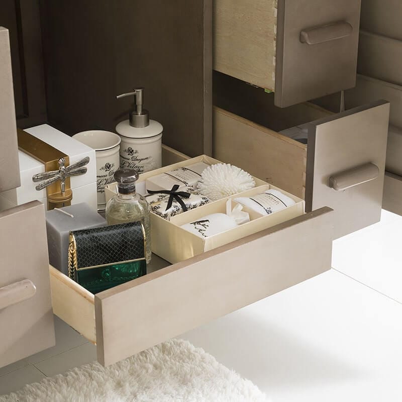 James Martin Portland 36 Inch Vanity Whitewashed Walnut Interior Drawers