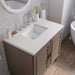 James Martin Portland 36" Single Vanity in Whitewashed Walnut With Lime Delight Silestone Top