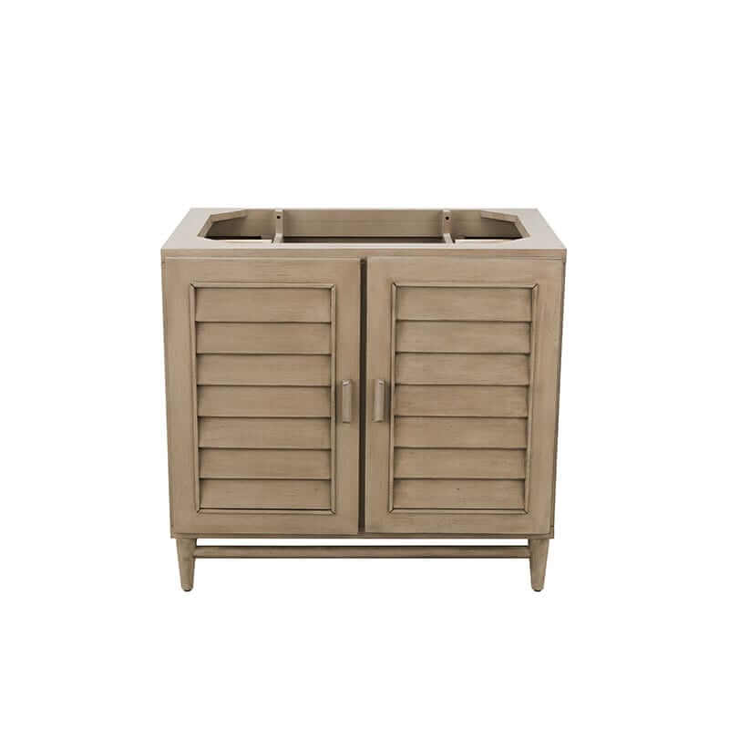 James Martin Portland 36 Single Vanity Whitewashed Walnut Cabinet