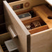 James Martin Portland 48 Inch Vanity Whitewashed Walnut Bamboo Drawer Organizer