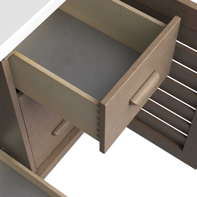 James Martin Portland 48" Single Vanity in Whitewashed Walnut With Soft Close Undermount Drawer Glides