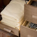 James Martin Portland 48 Single Vanity Whitewashed Walnut Drawer Bottoms