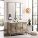 James Martin Portland 48" Single Vanity Whitewashed Walnut Ethereal Noctis Top