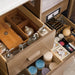 James Martin Portland 60" Double Vanity Whitewashed Walnut Bamboo Drawer Organizer