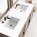 James Martin Portland 60 Double Vanity Whitewashed Walnut White Zeus Silestone Top