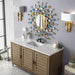 James Martin Portland 60 Inch Single Vanity Whitewashed Walnut White Zeus Silestone Top