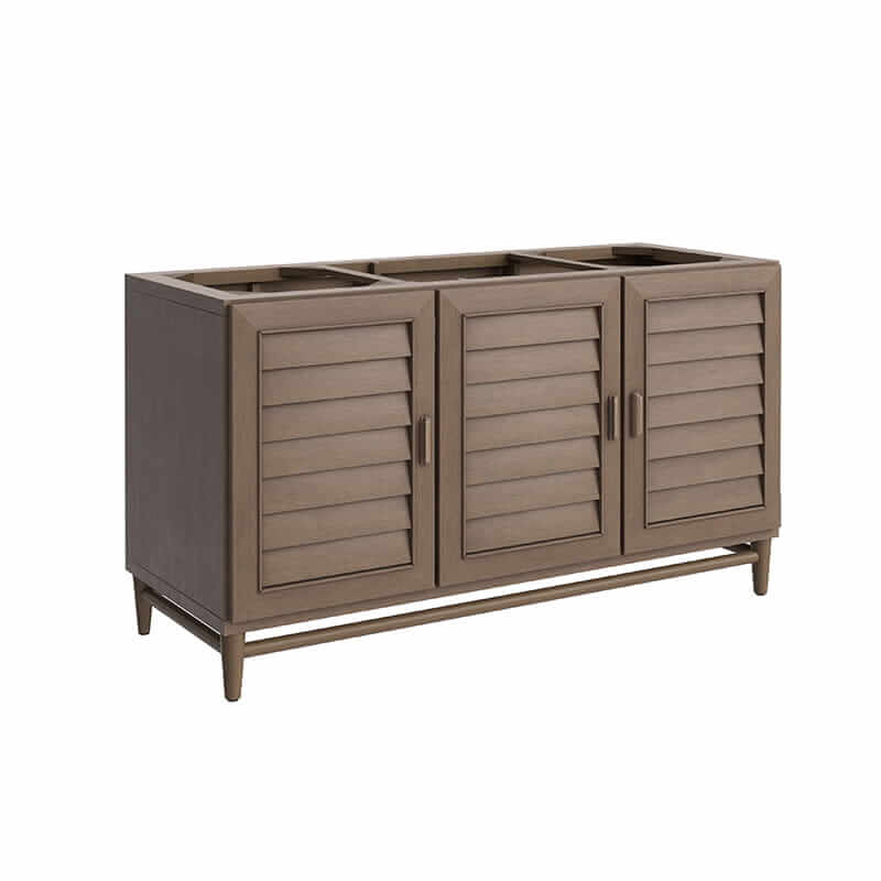 James Martin Portland 60" Single Vanity in Whitewashed Walnut Cabinet Only