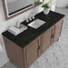 James Martin Portland 60" Single Vanity in Whitewashed Walnut With Phantome Eclos Top