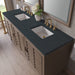 James Martin Portland 72 Inch Double Vanity in Whitewashed Walnut With Charcoal Soapstone Silestone Top