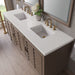 James Martin Portland 72 Inch Double Vanity in Whitewashed Walnut With Lime Delight Silestone Top