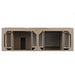 James Martin Portland 72 Inch Double Vanity Whitewashed Walnut Top View